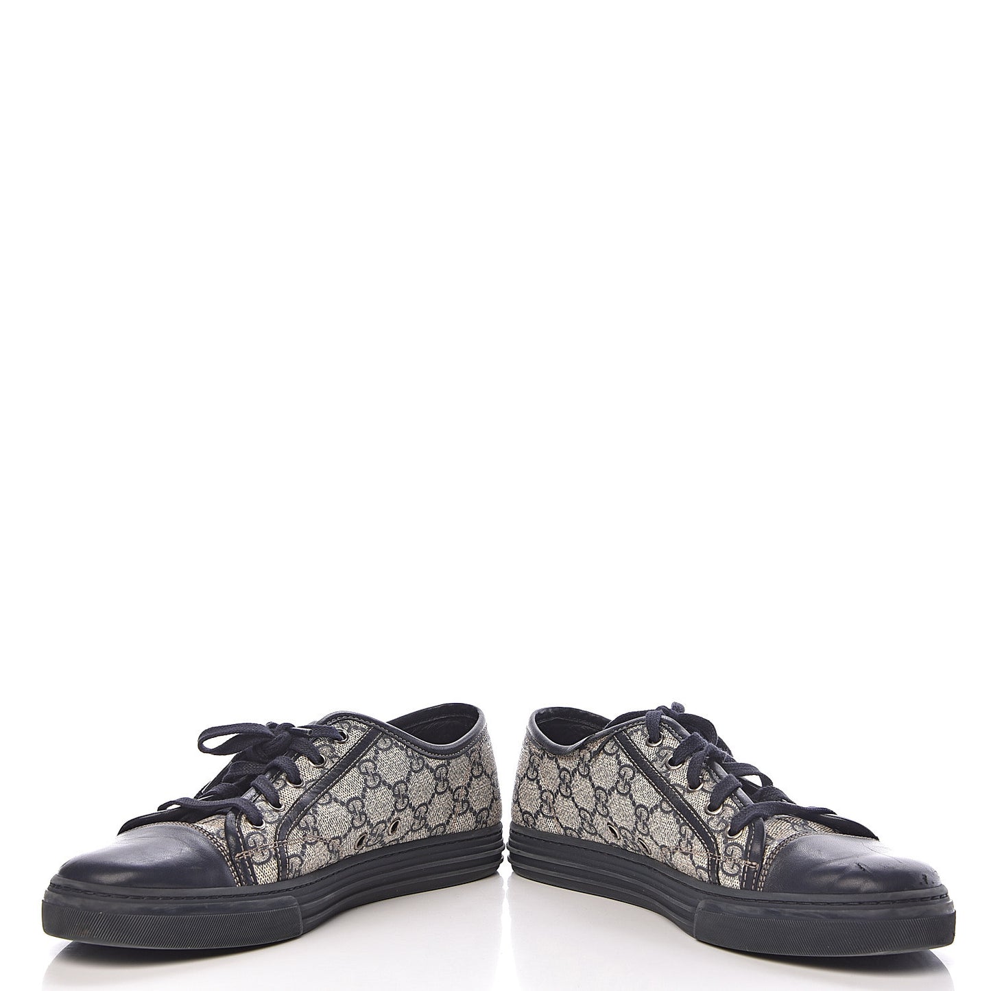 GG Supreme Monogram Mens Sneakers 6.5 Navy