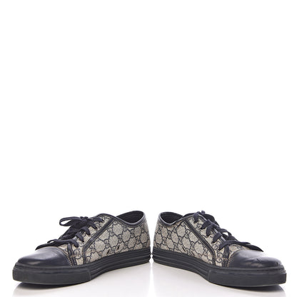Gucci GG Supreme Monogram Mens Sneakers 6.5 Navy 13 of 14