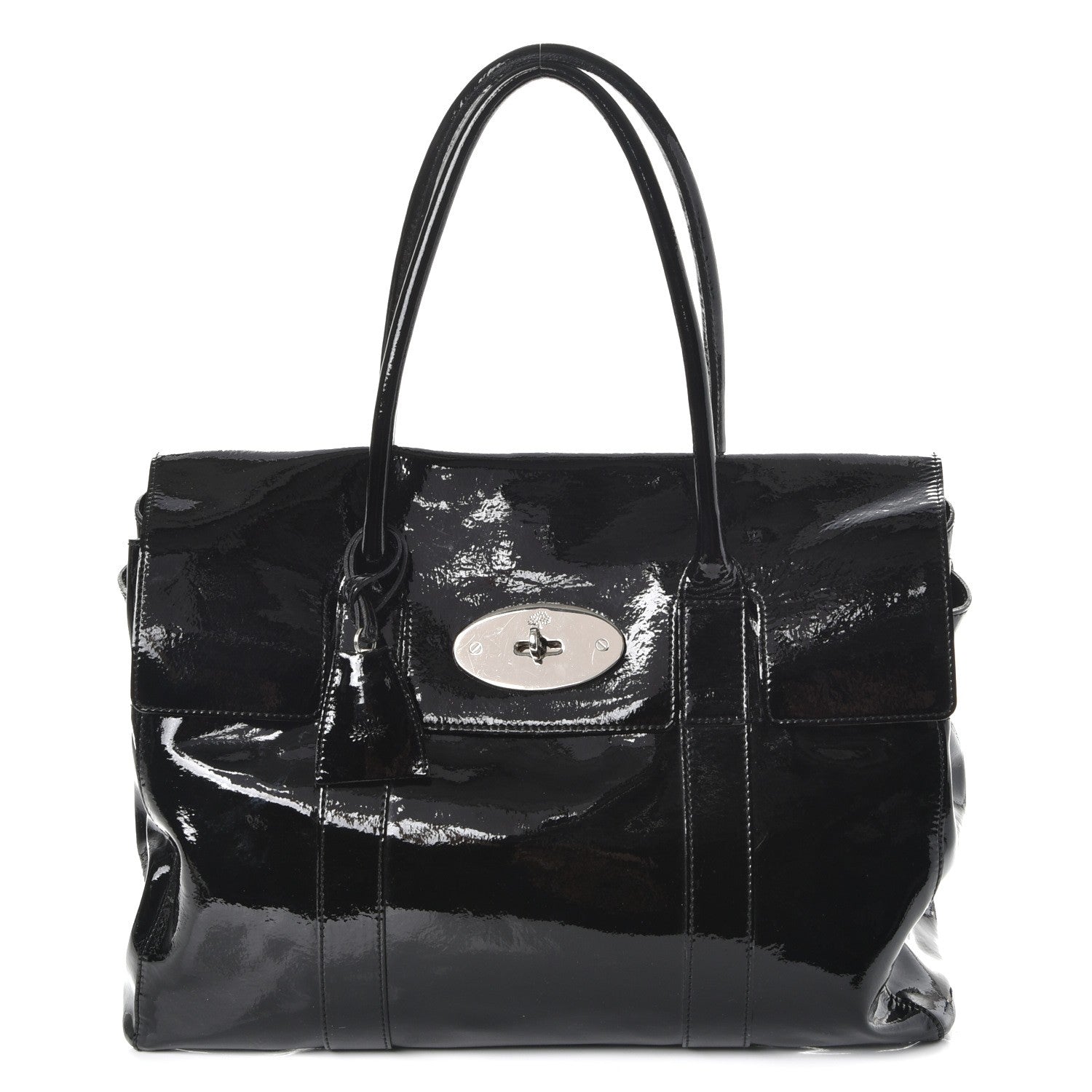 Mulberry Patent Bayswater Black 1 of 7