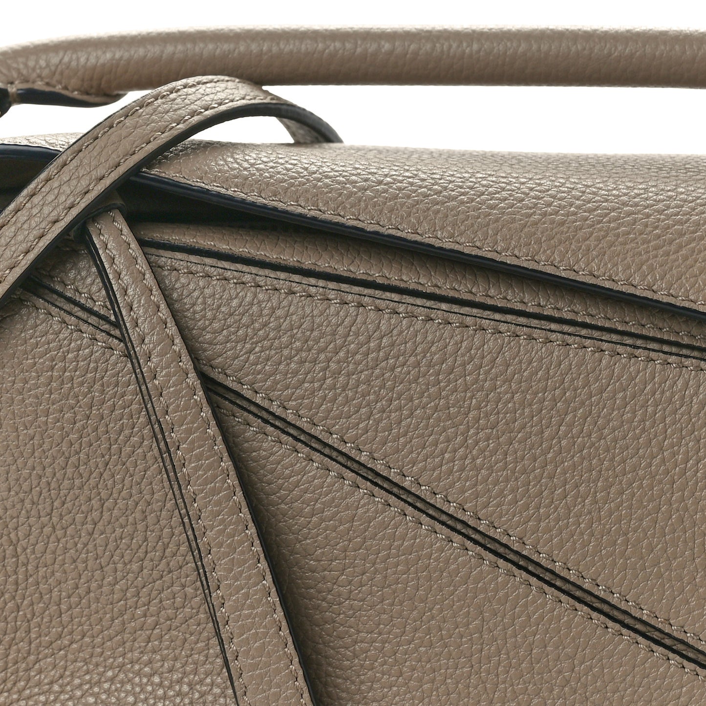 Calfskin Mini Puzzle Bag Sand