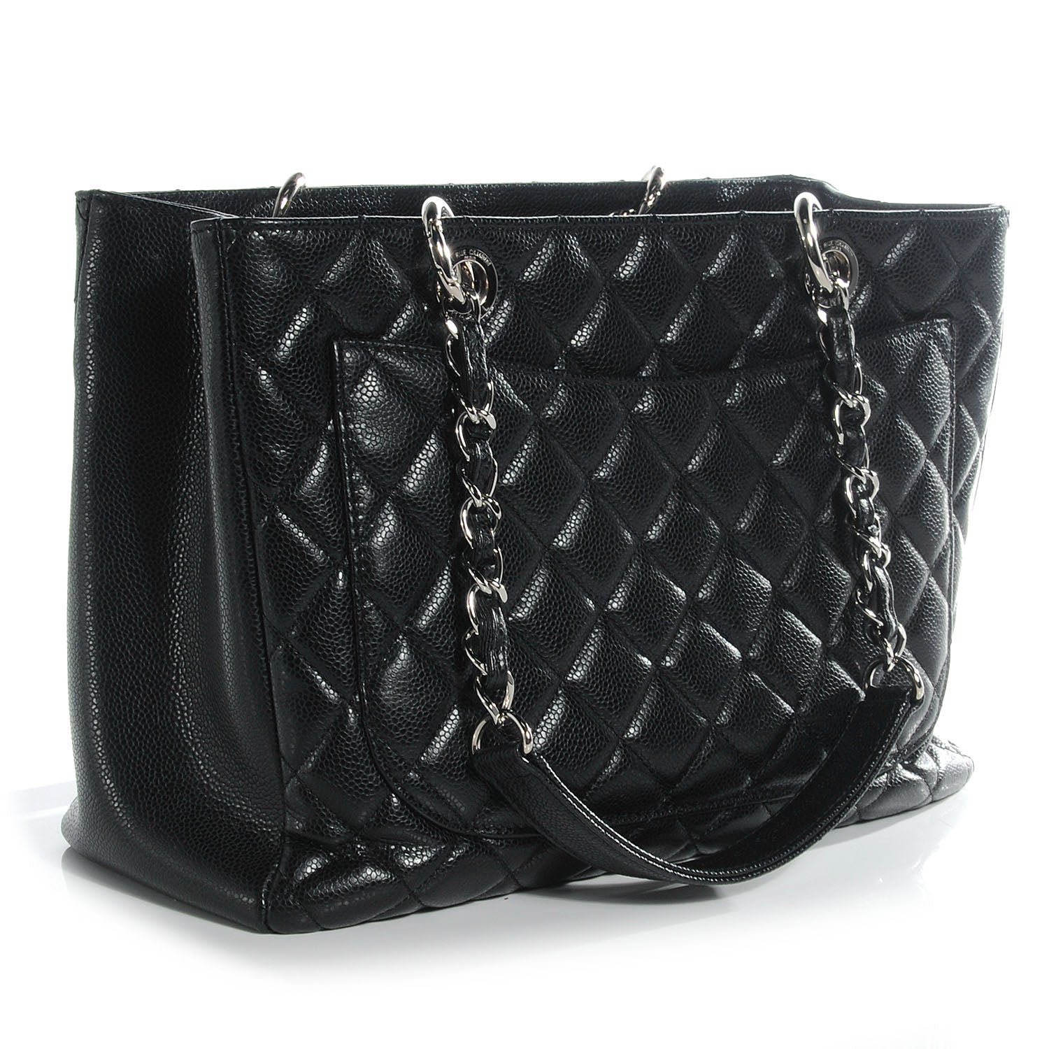 Chanel Caviar Grand Shopping Tote GST Black 3 of 7