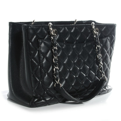 Chanel Caviar Grand Shopping Tote GST Black 3 of 7
