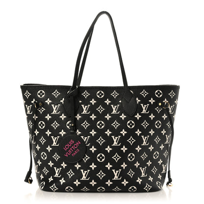 Louis Vuitton Empreinte Spring In The City Neverfull MM Black White Pink 3 of 9