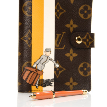 Louis Vuitton Monogram Groom Small Ring Agenda Cover with Pen Yellow 7 of 7