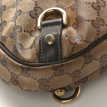 Gucci Crystal Monogram Medium Abbey D Ring Hobo Brown 8 of 11