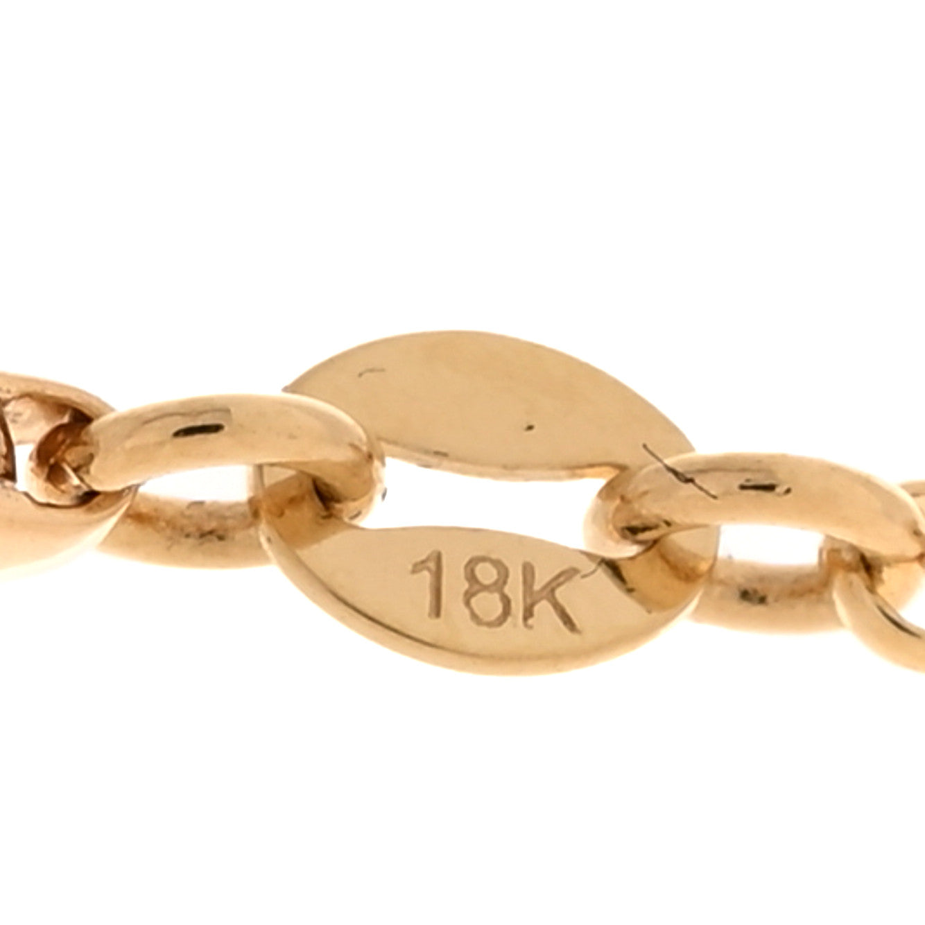 18K Yellow Gold Small Belcher Chain Chubby Annex Link Necklace