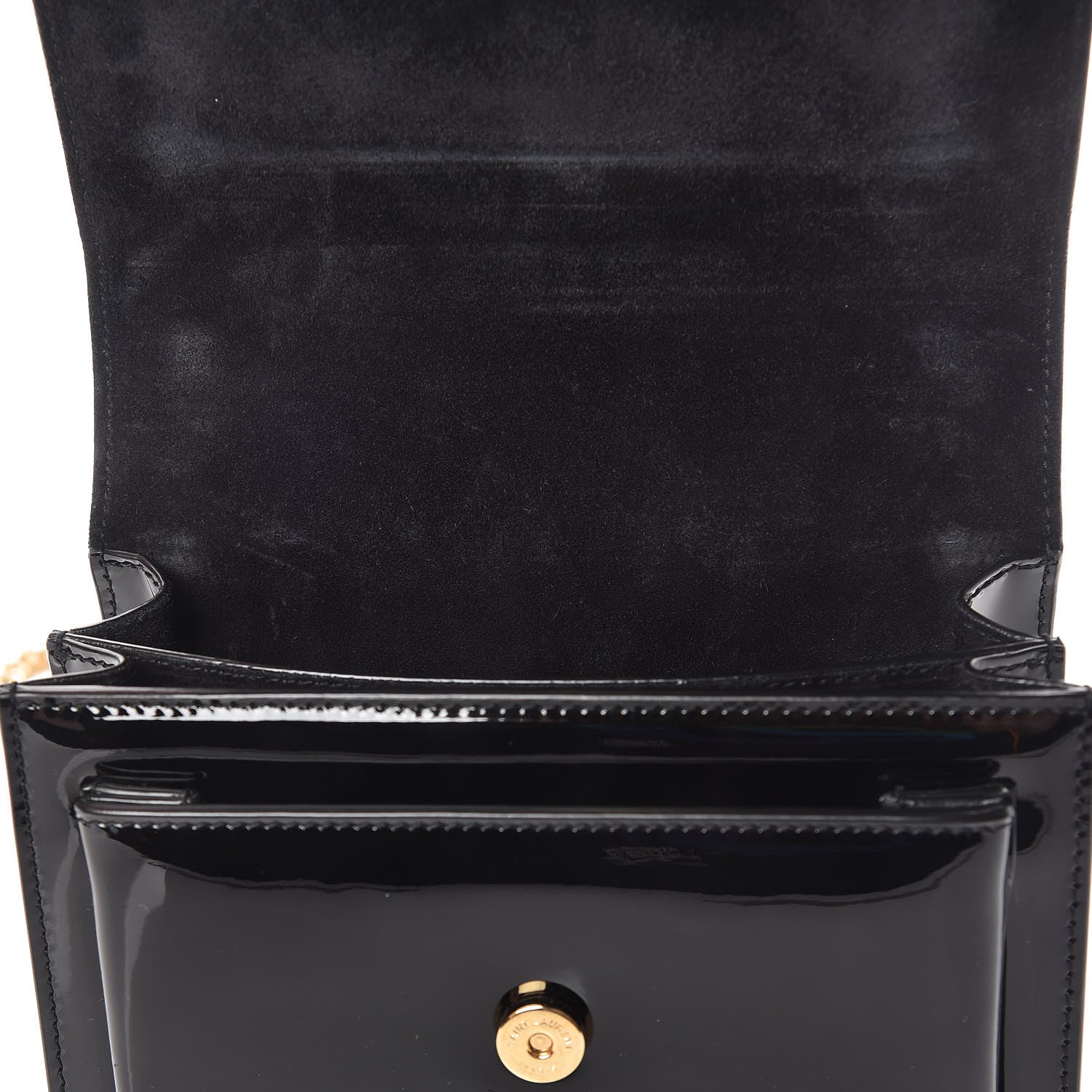 Saint Laurent Patent Small Monogram Sunset Black 9 of 12