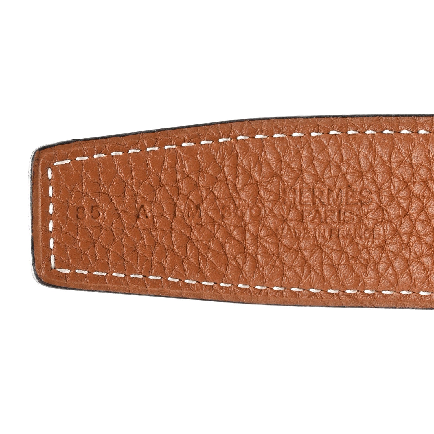 Hermes Box Togo 32mm H Belt 85 34 Black Gold 3 of 6