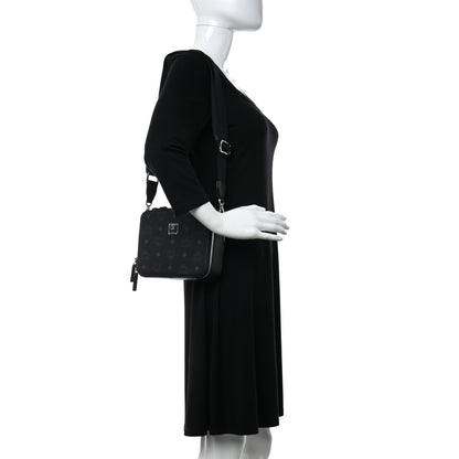 MCM Visetos Small Klassik Box Bag Black 2 of 10