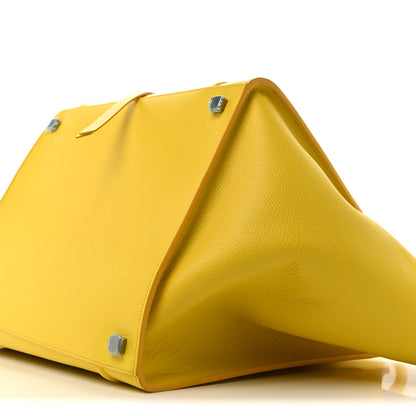 Celine Baby Grained Calfskin Medium Phantom Luggage Yellow 9 of 14