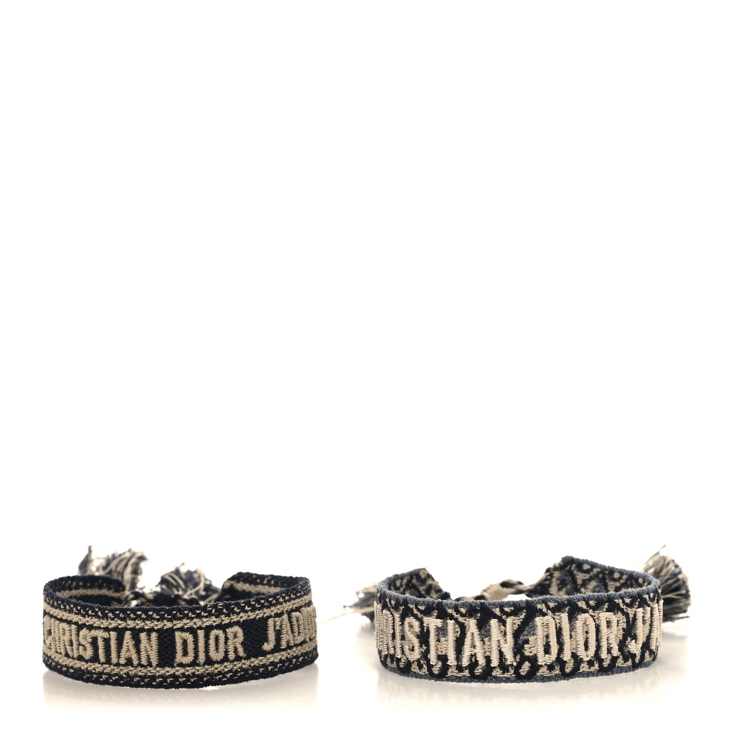 Woven Cotton J Adior Friendship Bracelet Set Navy