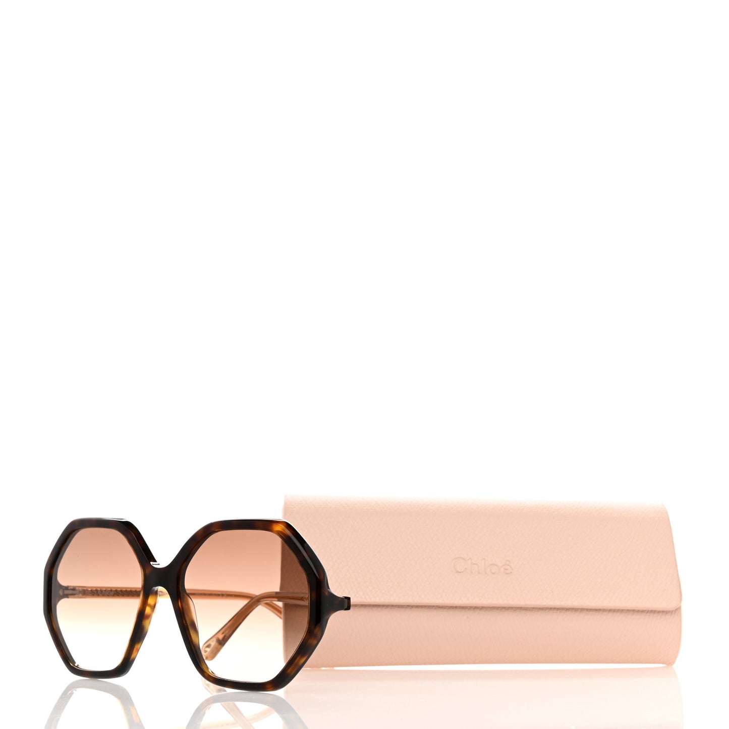 Octagonal Esther Sunglasses CH0008S Dark Havana