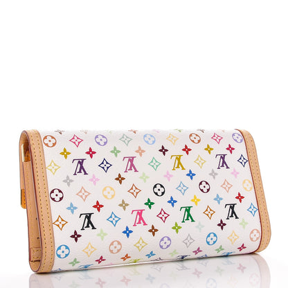 Louis Vuitton Monogram Multicolor Porte Tresor International Wallet White 3 of 6