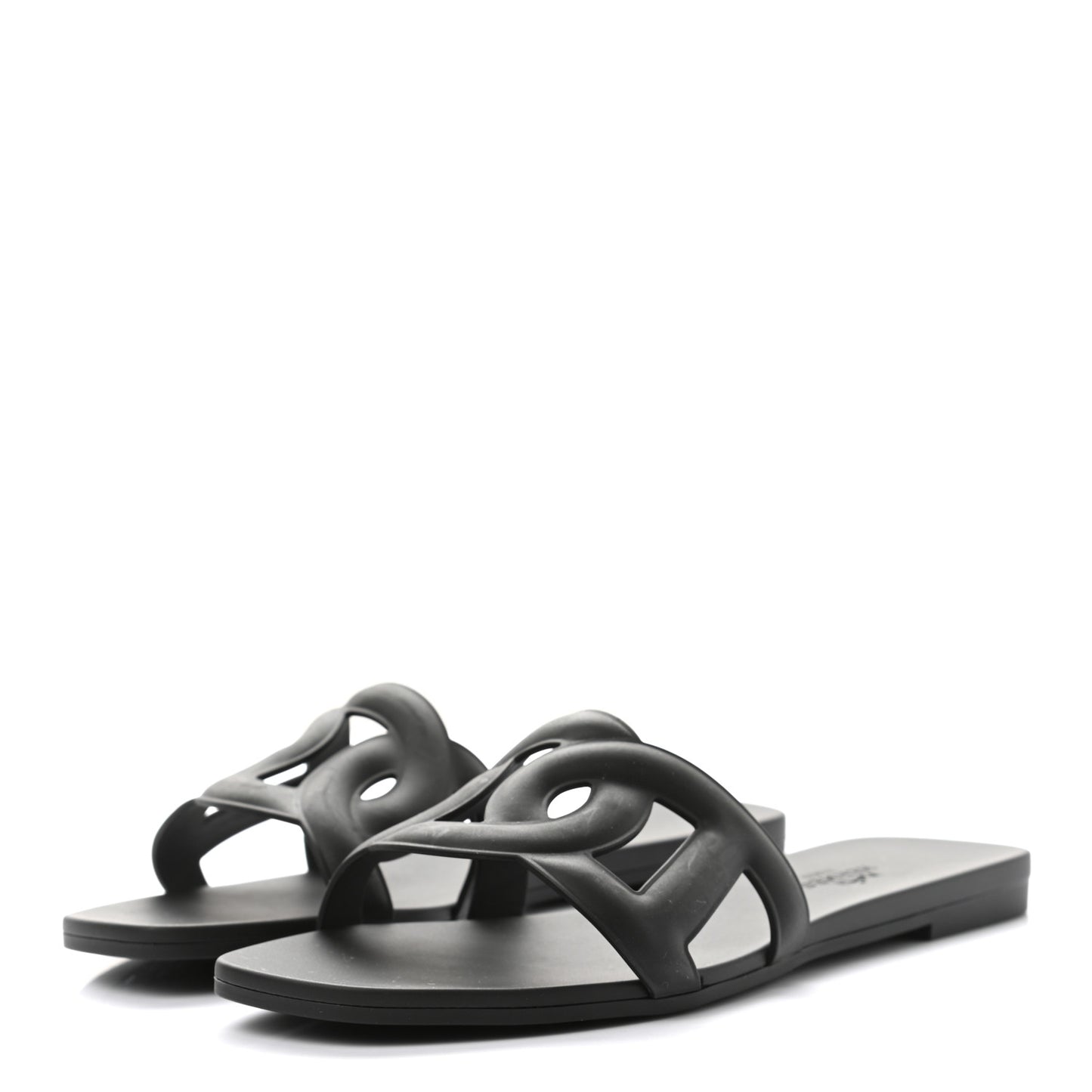 Rubber Aloha Sandals 35 Black