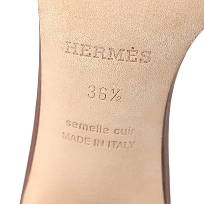Hermes Calfskin Oasis Sandals 36.5 Gold 8 of 11