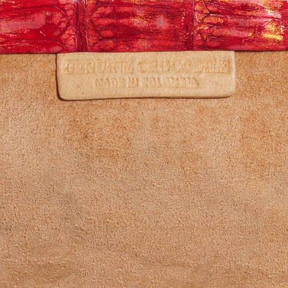 Nancy Gonzalez Crocodile Frame Clutch Orange 6 of 7