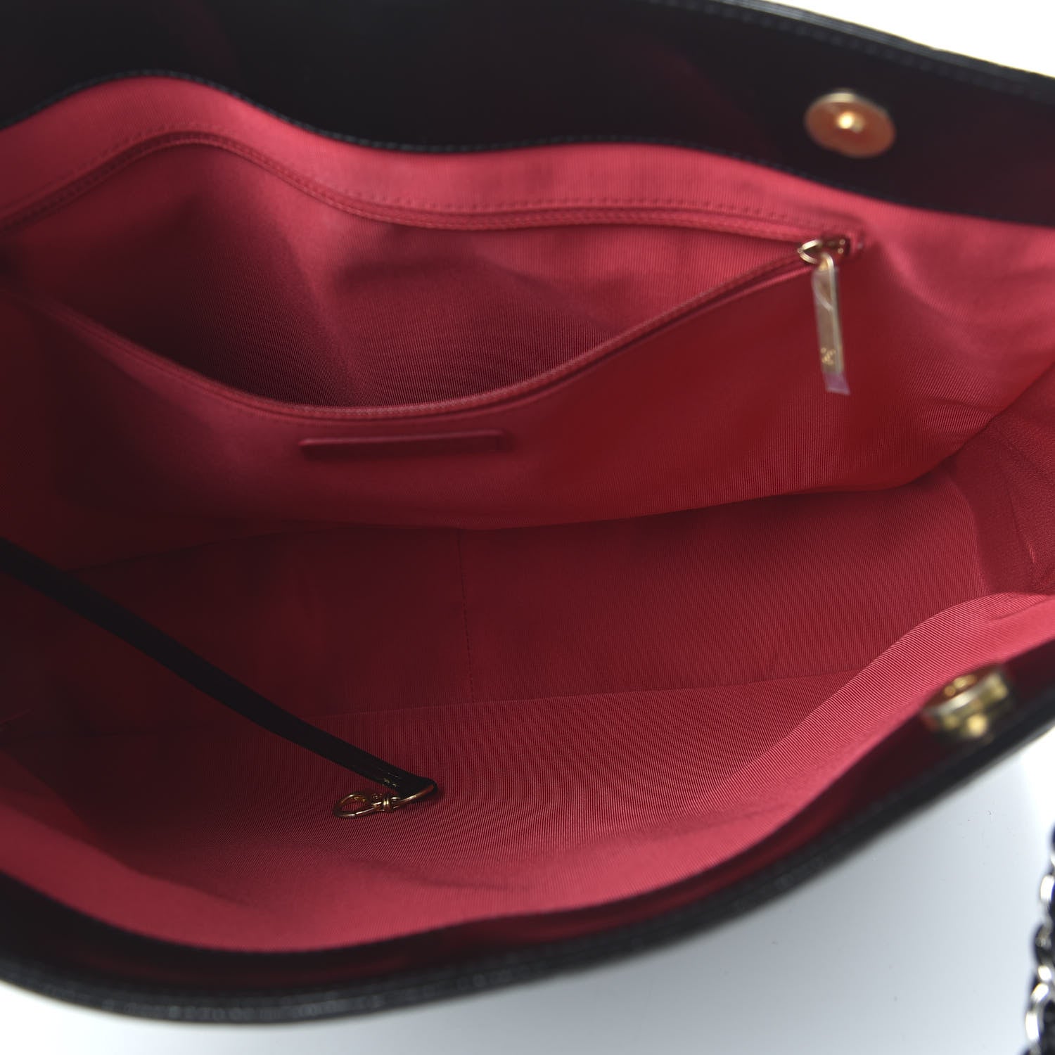 Chanel Shiny Aged Calfskin Quilted Large Shopping Bag Black 5 of 11