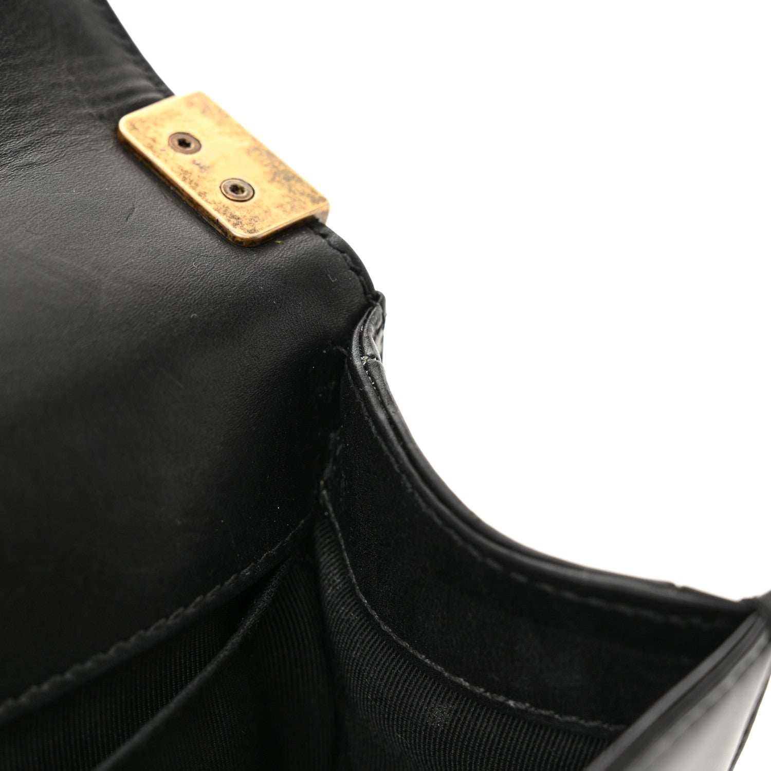 Chanel Glazed Calfskin Small Boy Flap Black 12 of 16