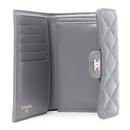 Chanel Caviar Quilted Medium Flap Wallet Grey 6 of 11