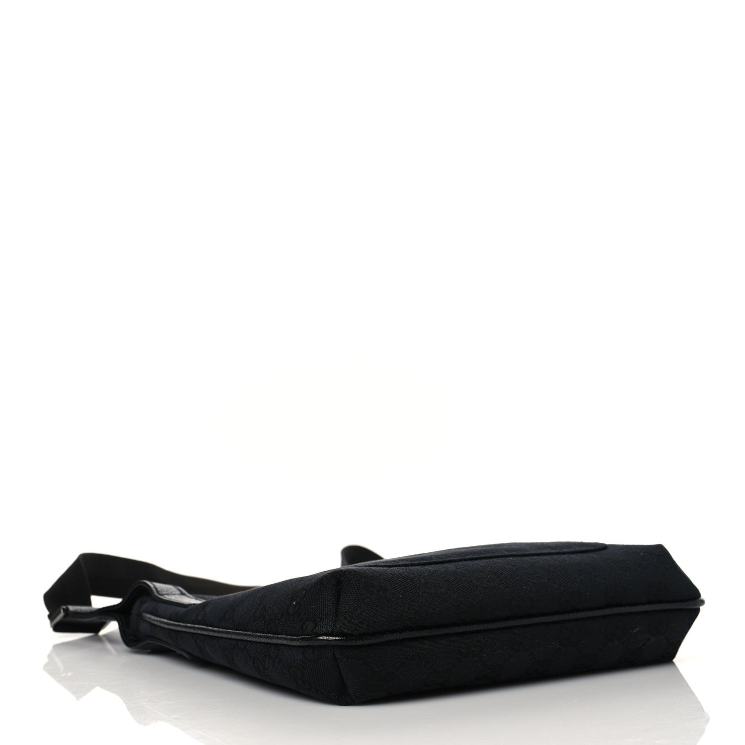 Gucci Monogram Flat Messenger Bag Black 4 of 11