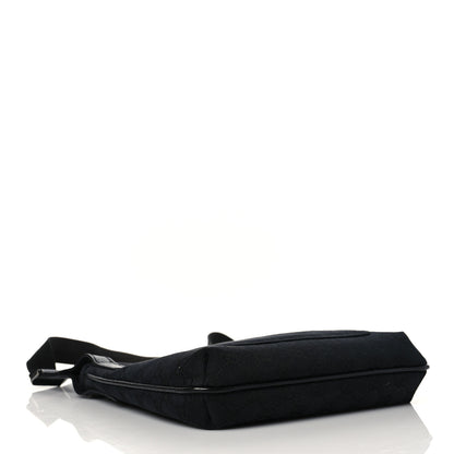 Gucci Monogram Flat Messenger Bag Black 4 of 11