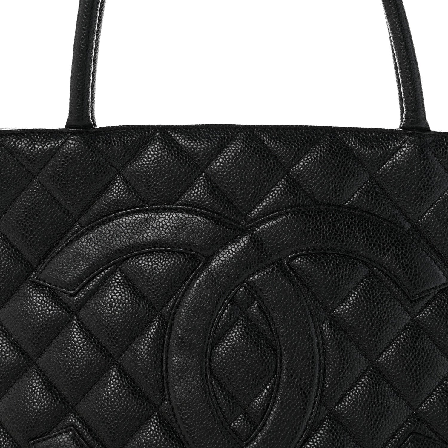 Chanel Caviar Quilted Medallion Tote Black 8 of 13