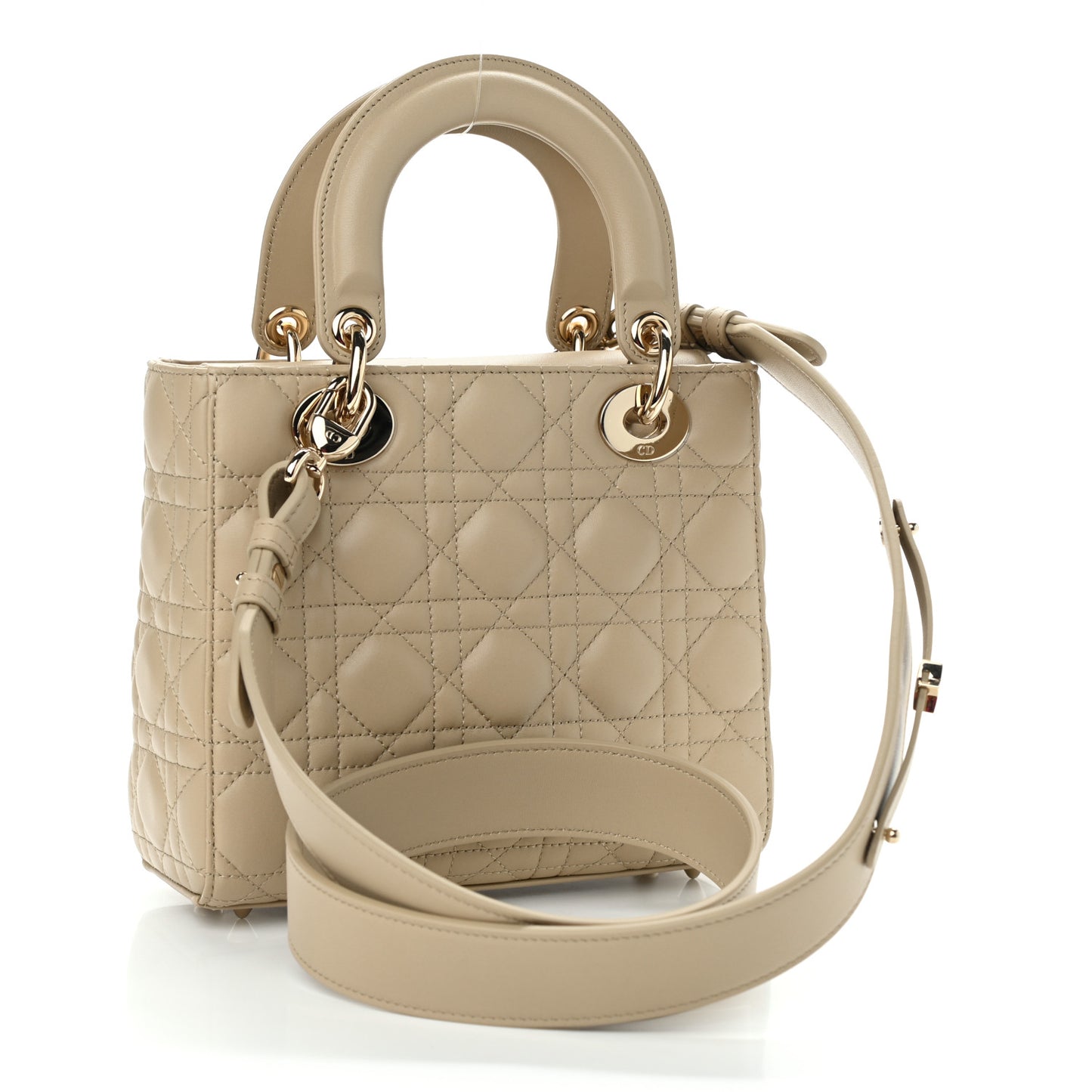 Lambskin Cannage Small My ABC Lady Dior Beige