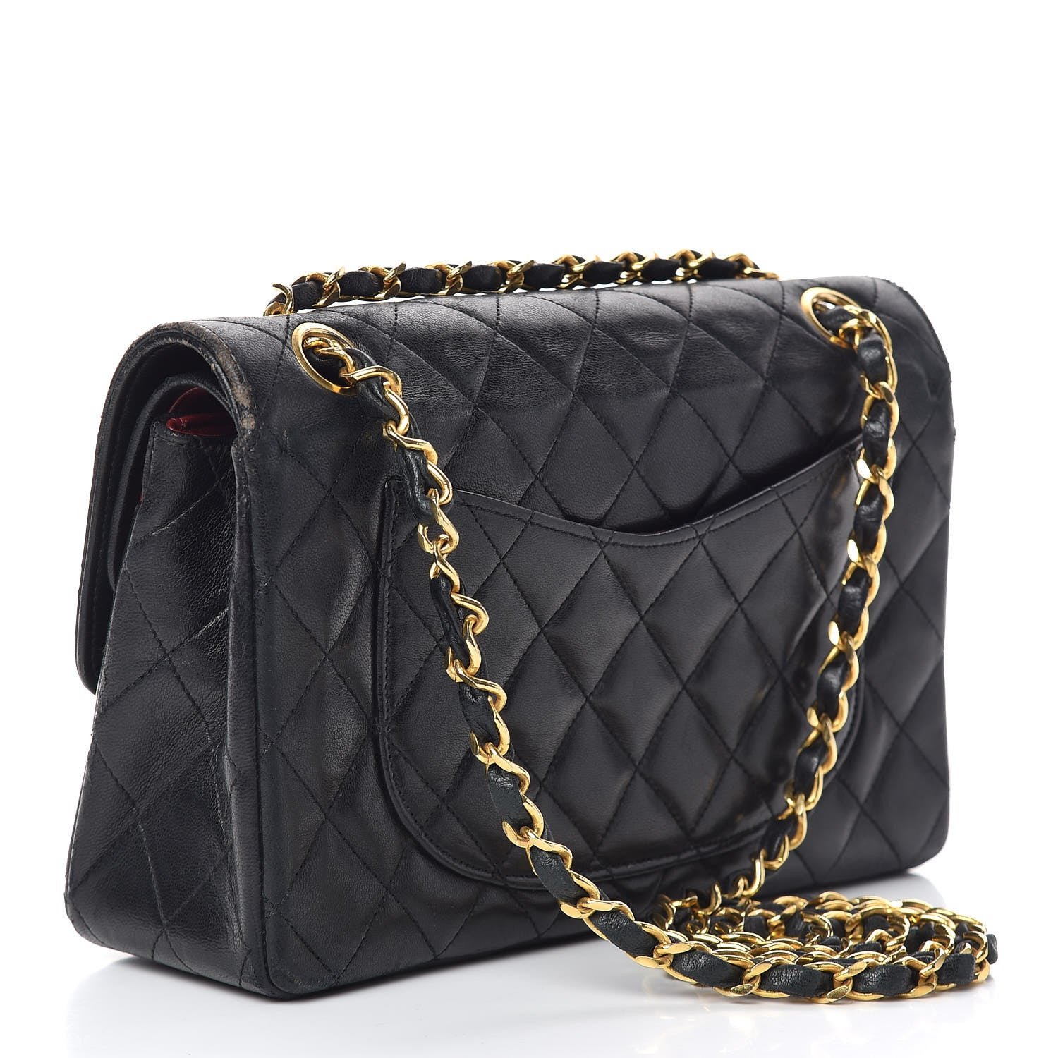 Chanel Lambskin Quilted Small Double Flap Black 3 of 20