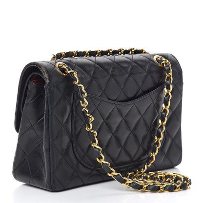 Chanel Lambskin Quilted Small Double Flap Black 3 of 20