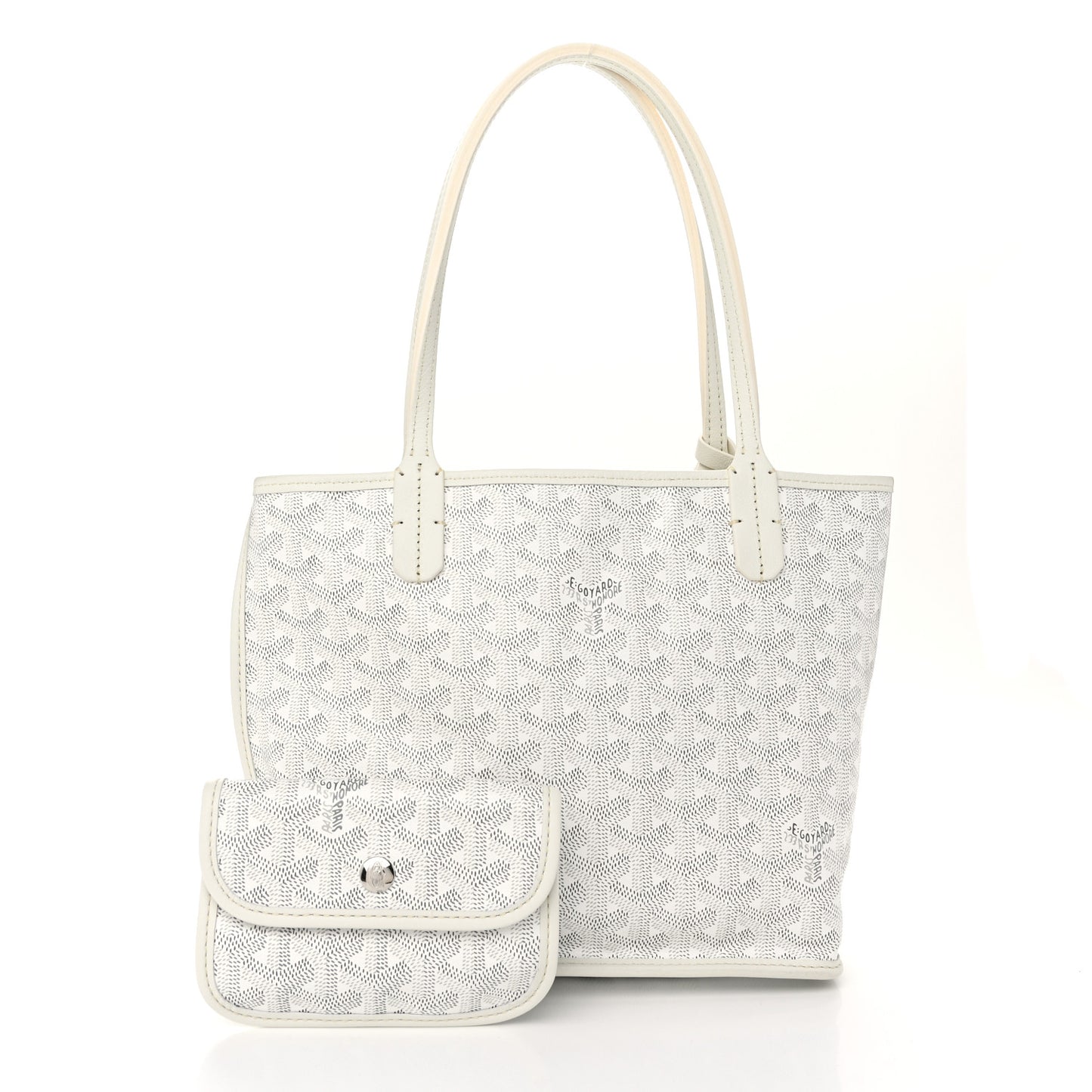 Goyardine Reversible Mini Anjou White