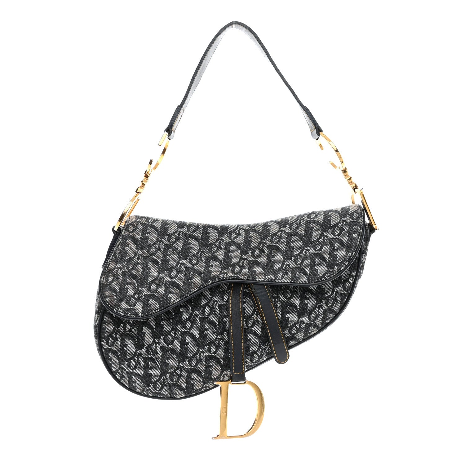 Christian Dior Monogram Saddle Bag Blue 1 of 18