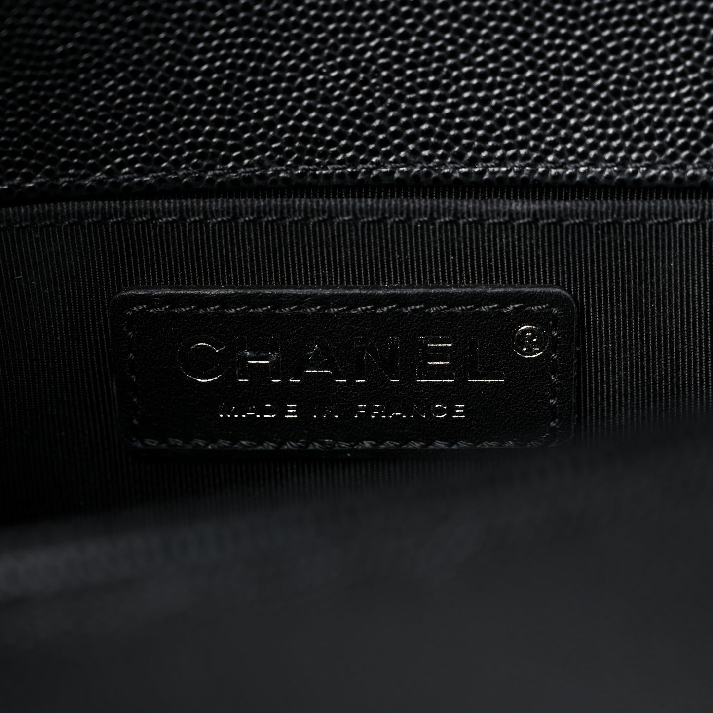 Caviar Quilted Small Boy Flap Black