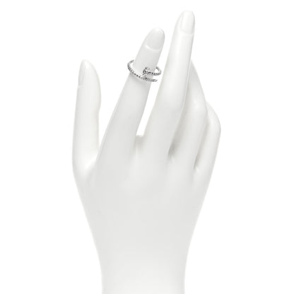 Cartier 18K White Gold Diamond Juste Un Clou Paved Ring 47 4 2 of 5
