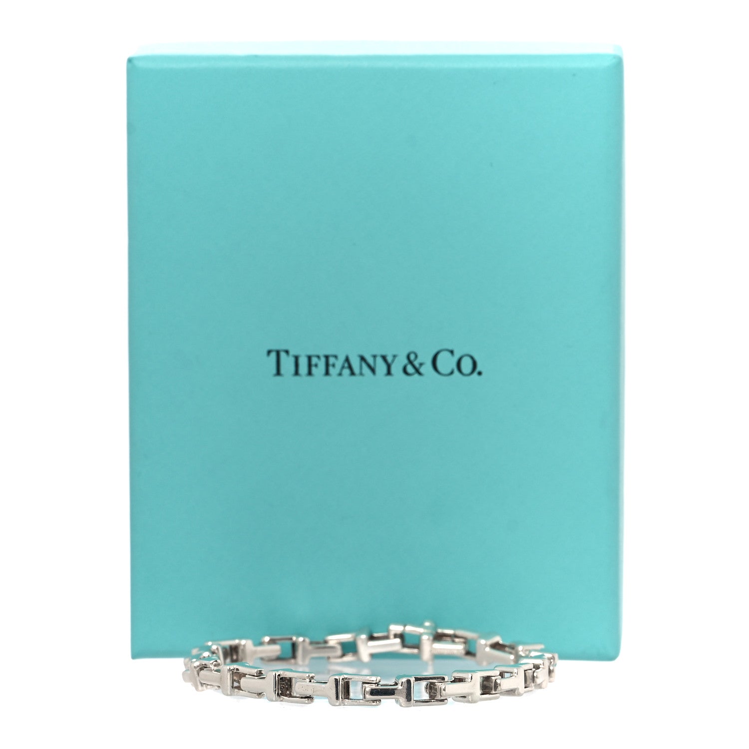 Tiffany Sterling Silver Narrow T Chain Bracelet 9 of 9