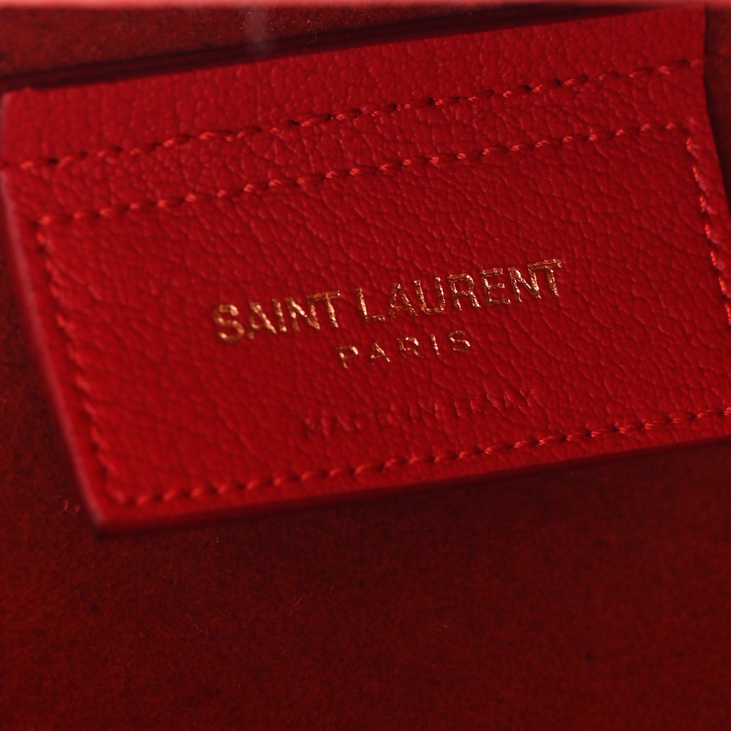 Calfskin Large Shopping Tote Rouge Eros