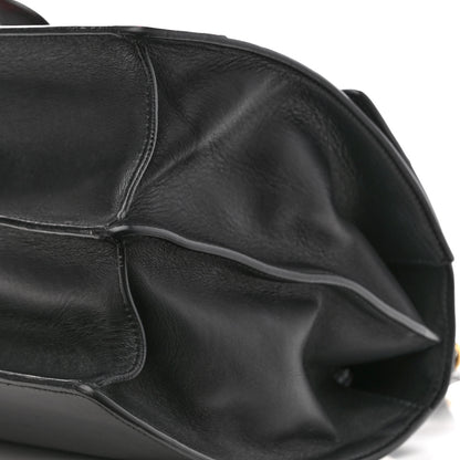Gucci Calfskin Bamboo Web Large Dionysus Top Handle Bag Black Bright Evergreen Hibiscus Red 10 of 17