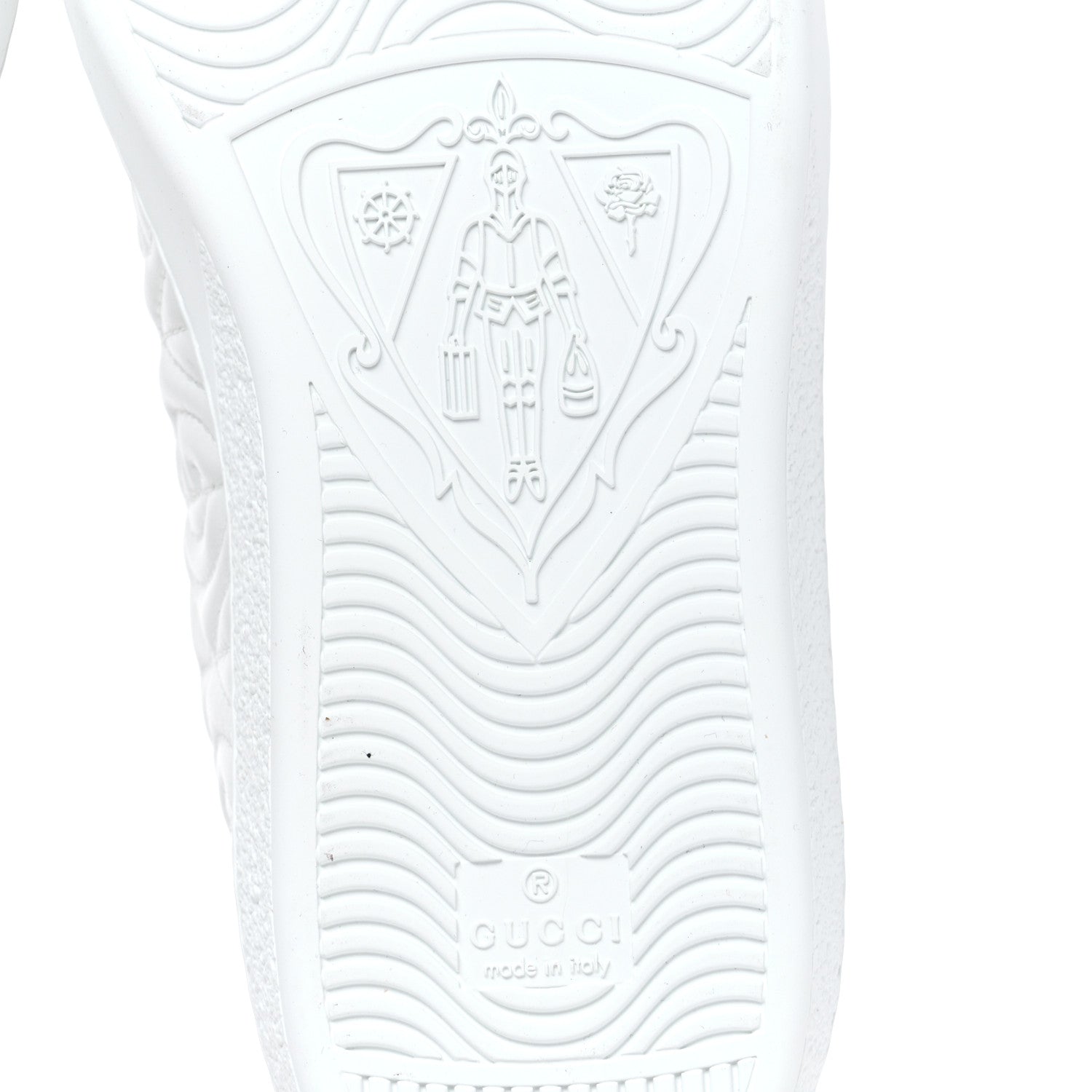 Gucci Nappa G Rhombus Mens Ace Sneakers 6.5 Great White Green 6 of 8