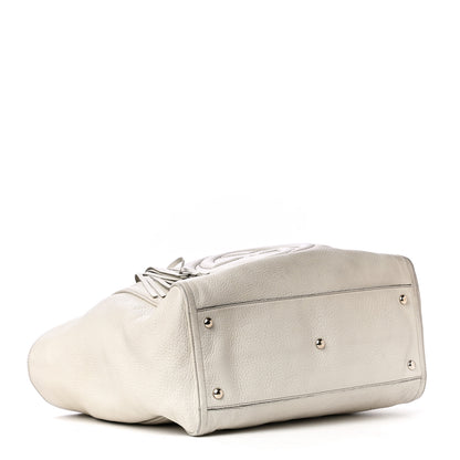 Gucci Pebbled Calfskin Medium Soho Shoulder Bag Off White 3 of 4