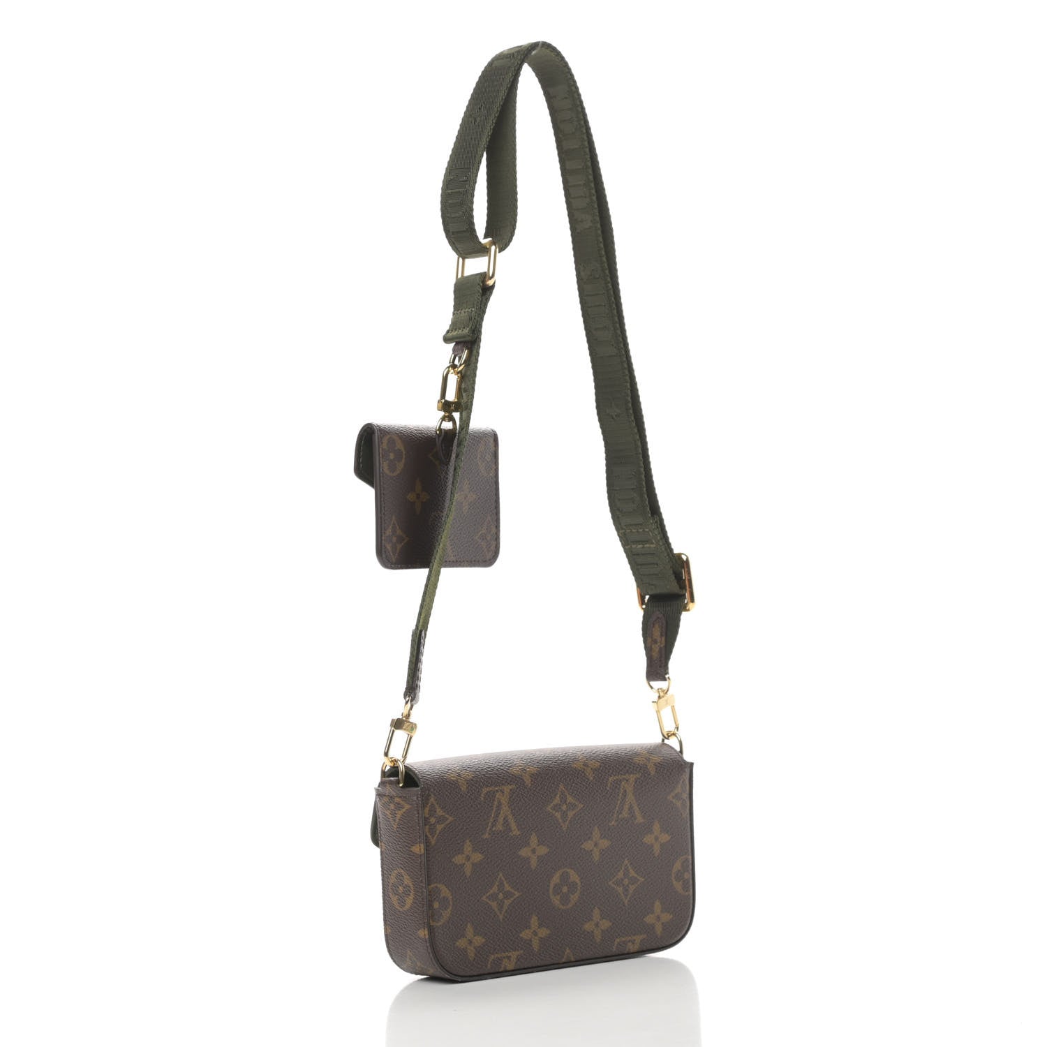 Louis Vuitton Monogram Felicie Strap & Go Kaki 3 of 11