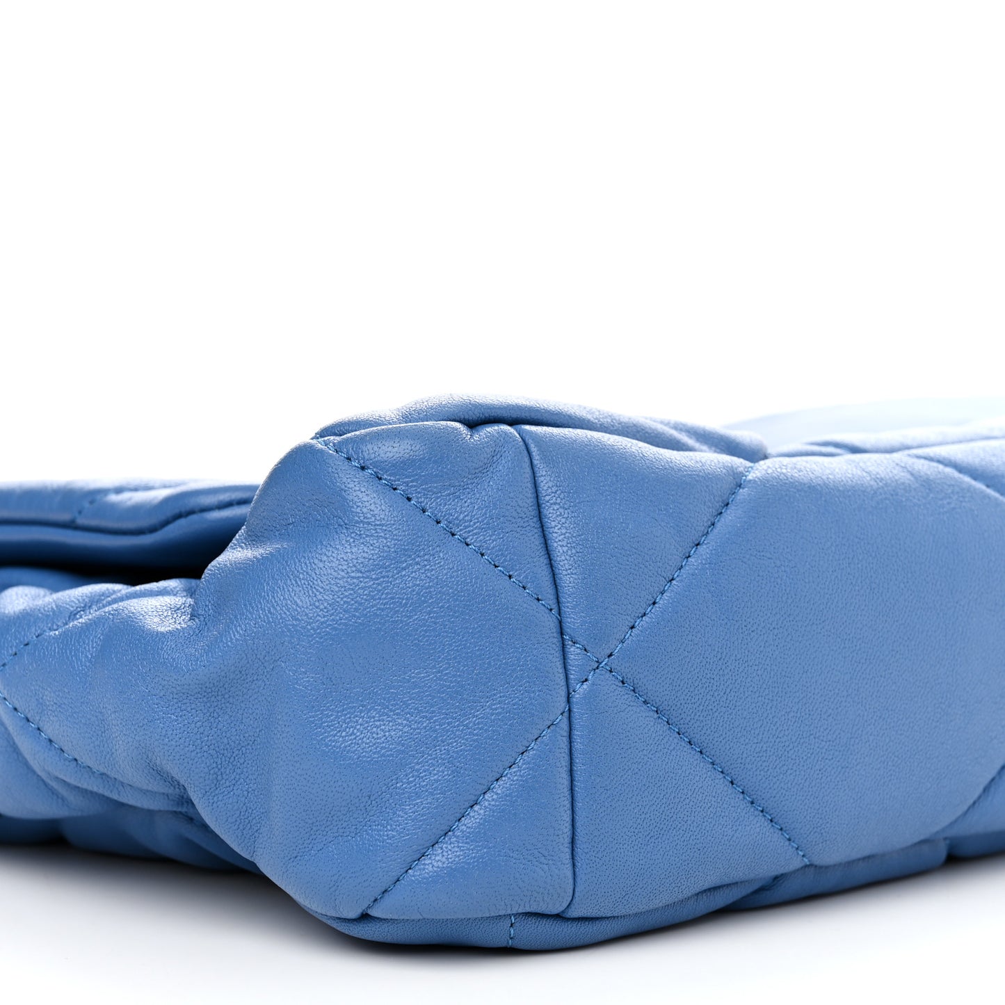 Lambskin Quilted Large Chanel 19 Flap Blue