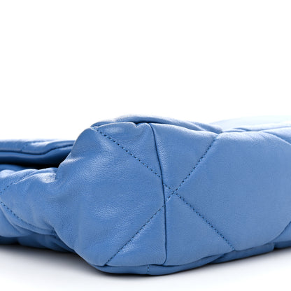 Chanel Lambskin Quilted Large Chanel 19 Flap Blue 8 of 10
