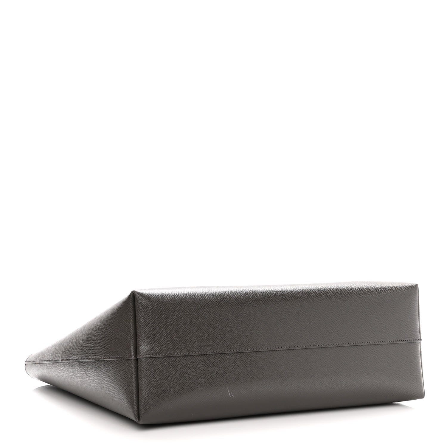 Saint Laurent Grained Calfskin Large Shopping Tote Warm Taupe Black 5 of 11