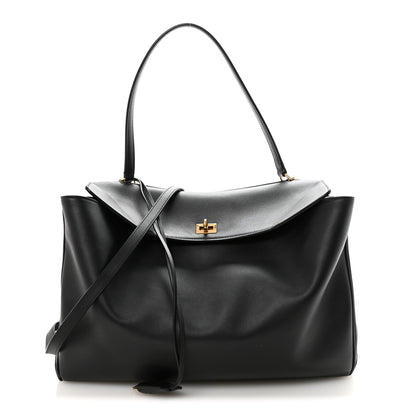 Balenciaga Smooth Calfskin Large Rodeo Top Handle Handbag Black 1 of 9