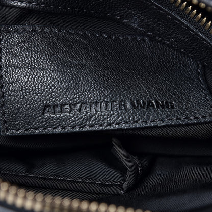Alexander Wang Pebbled Lambskin Rocco Black Antique Brass Hardware 6 of 11