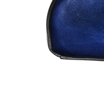 Celine Drummed Calfskin Suede Medium Trapeze Indigo 16 of 19