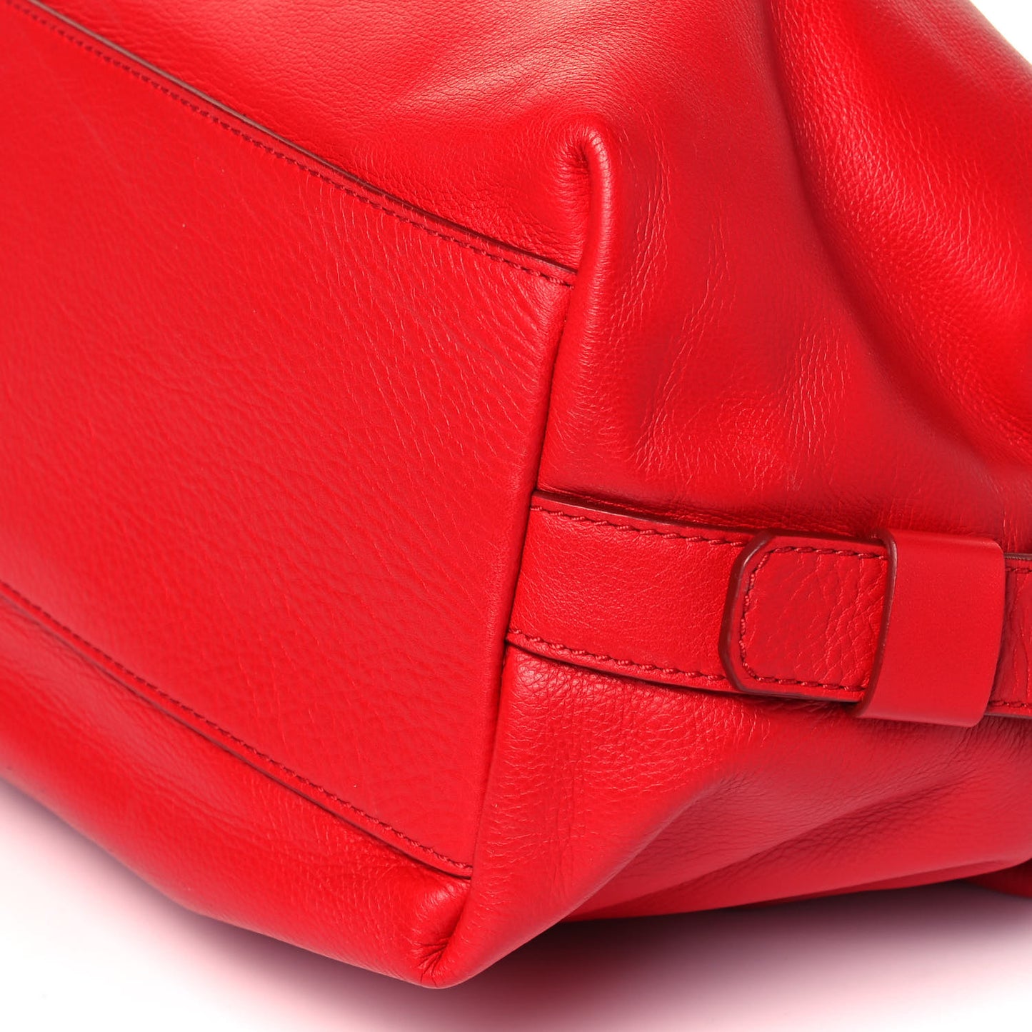 Waxed Calfskin Micro Nightingale Medium Red