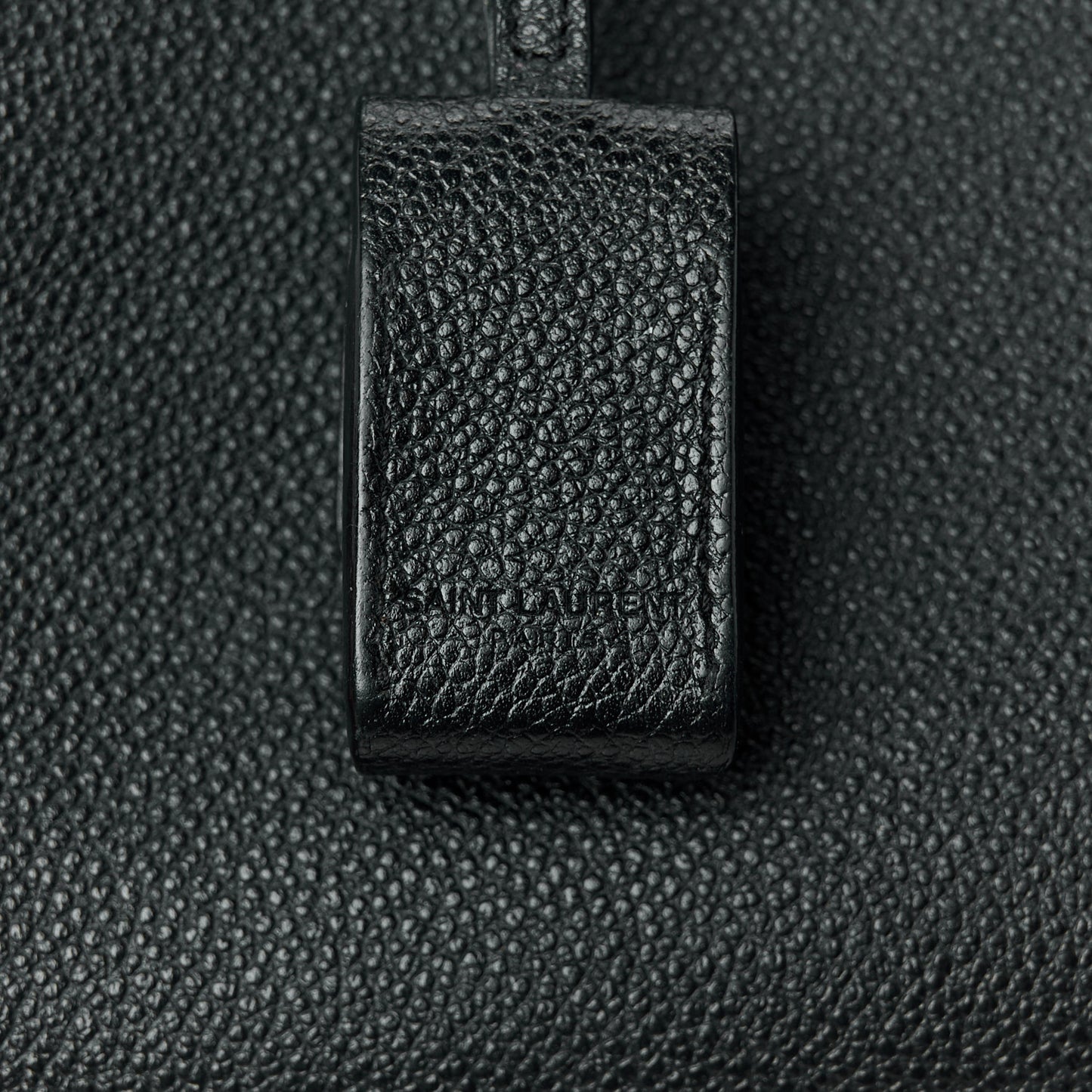 Grained Calfskin Nano Sac De Jour Black