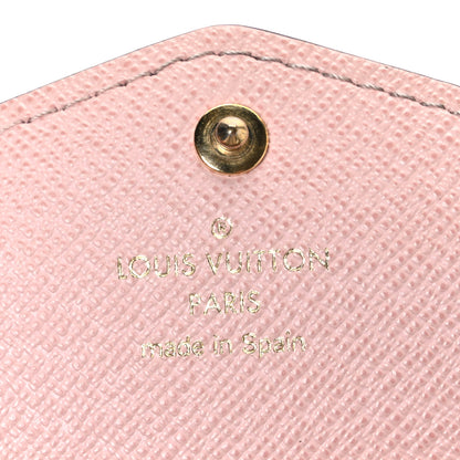 Louis Vuitton Damier Ebene Sarah Wallet NM Rose Ballerine 6 of 10