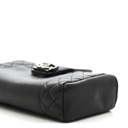 Chanel Calfskin Boy Reverso Mini Pochette Black 11 of 12