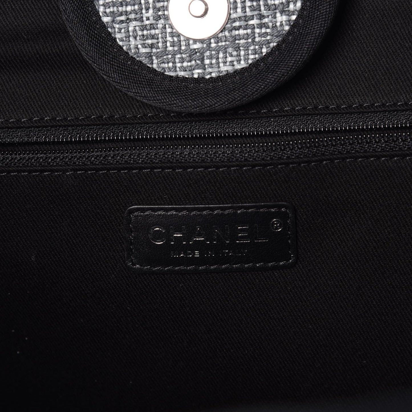 Canvas Large Deauville Tote Charcoal
